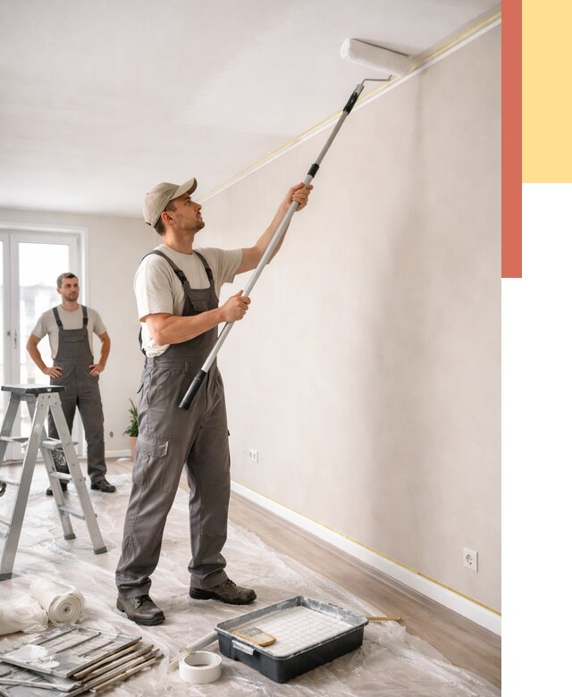 Покраска потолка из гипсокартона в Симферополе от 4674 руб./м2 — услуги под ключ | ОТДЕЛОЧНИК-Сим