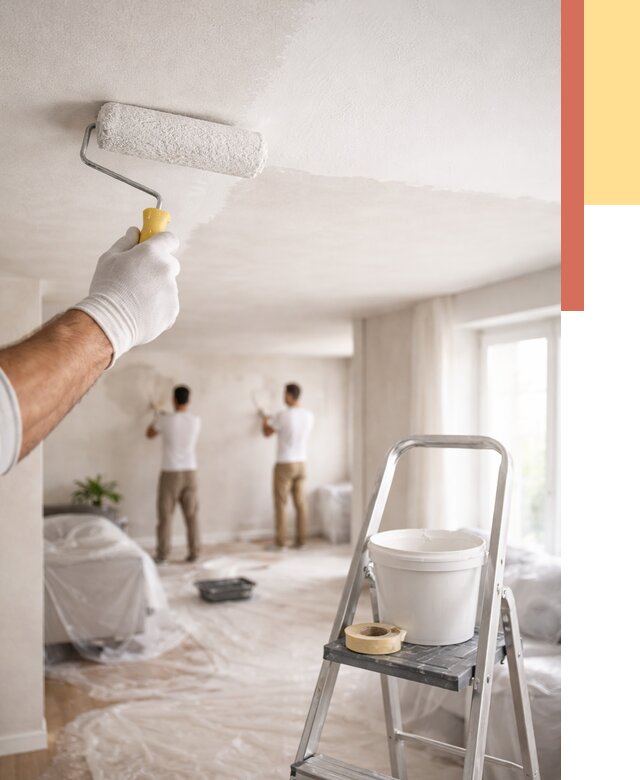 Покраска потолка акриловой краской в Симферополе от 2597 руб. | ОТДЕЛОЧНИК-Сим