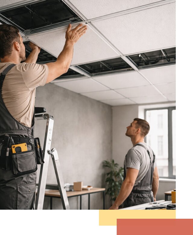 Монтаж потолочной плитки в Симферополе качественно и в срок