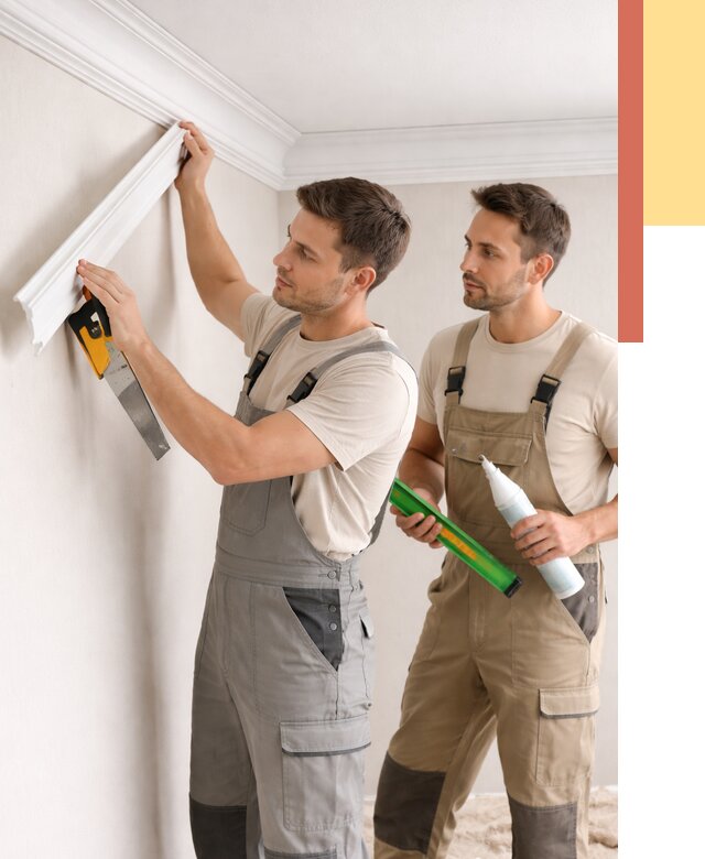 Монтаж потолочного плинтуса в Симферополе от 2389 руб. — быстро и недорого | ОТДЕЛОЧНИК-Сим