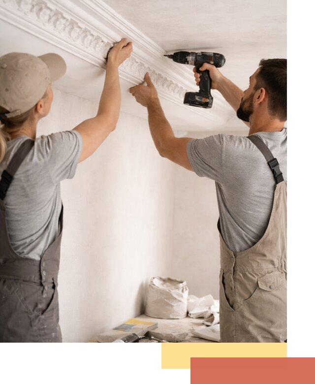 Профессиональный монтаж лепнины на потолок в Симферополе