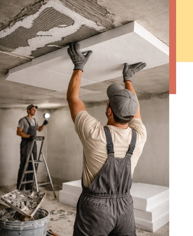 Утепление потолка пенопластом в Симферополе от 4674 руб/м2 — недорого и быстро | ОТДЕЛОЧНИК-Сим