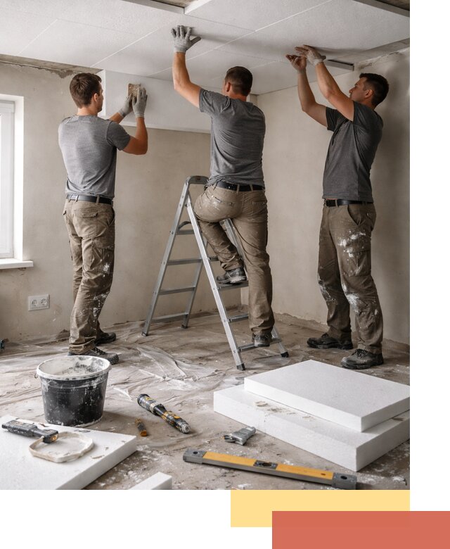 Утепление потолка пенопластом в Симферополе быстро и качественно